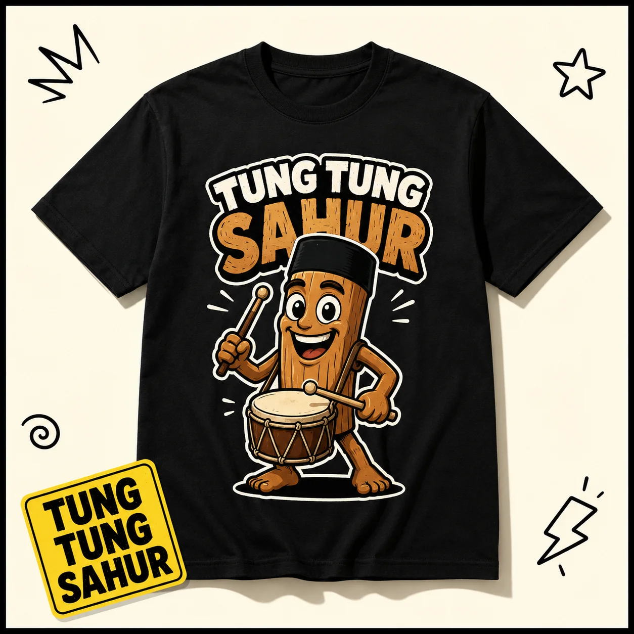 Tung Tung Sahur Klassisk T-Shirt